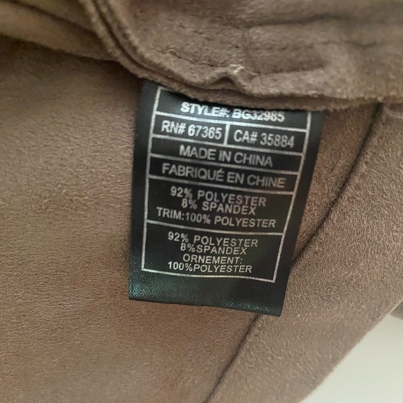 BB Dakota faux suede drape front jacket - Picture 5 of 5